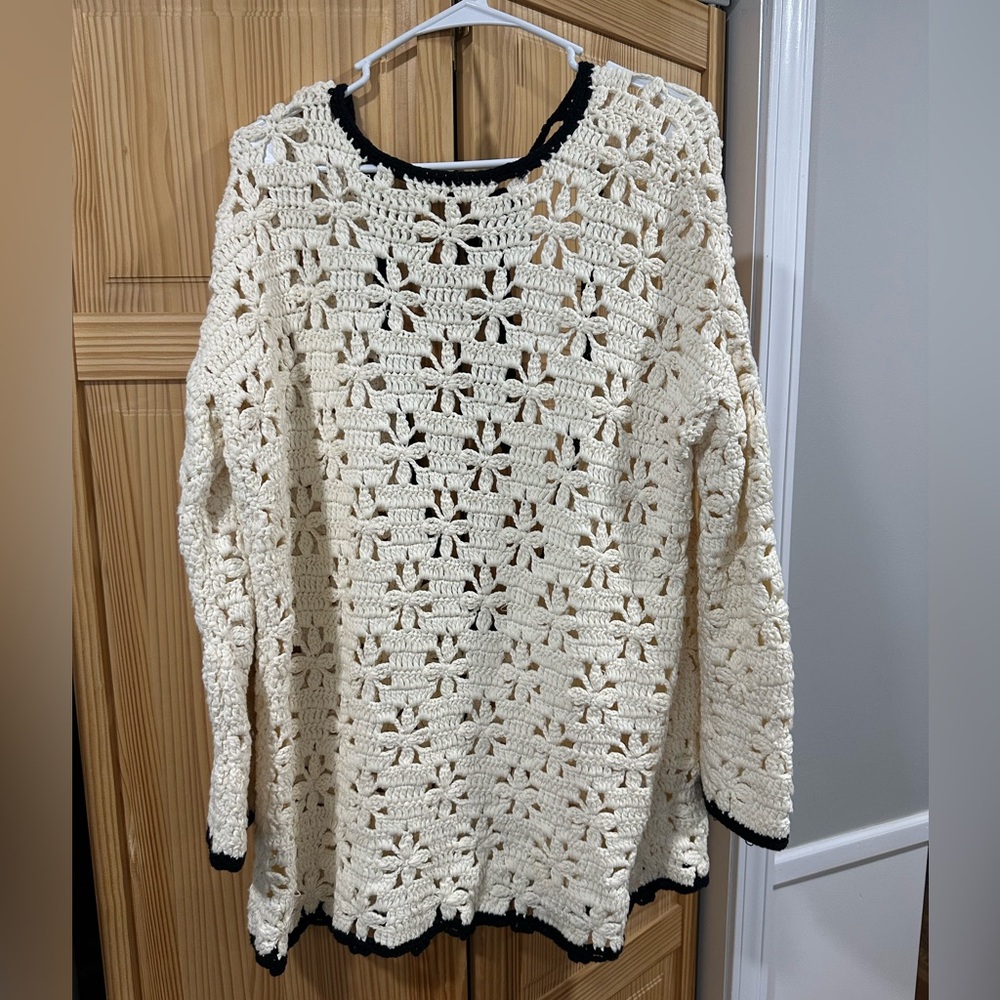 Free People Crochet Sweater